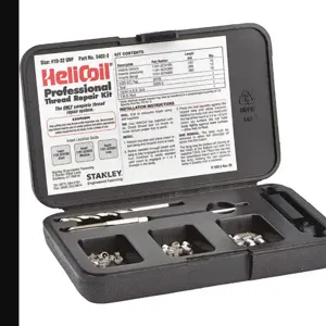 HELICOIL 5402-3 Thread Repair Kit, UNF, 10-32 Thread Size, Set of 36 | CH3XRA