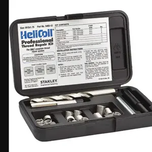 HELICOIL 5403-12 Thread Repair Kit, Metric Coarse, M12 x 1.75 Thread Size, Set of 18 | CH3XPB