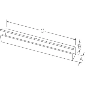 HOFFMAN F88G36 Lay-ln Wireway 3 Feet 8 Inch Width x 8 Inch Height Steel | AH3HJD 32FN07