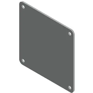 HOFFMAN F44WPSS Closure Plate Wireway Steel 4 Inch Height x 4 Inch Length | AG2TGF 32FM69