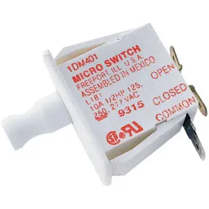 HONEYWELL 1DM401 Panel Mount Switch, 10A, SPDT Finger Grip Plunger, Polyester | AB7TKM 24A122