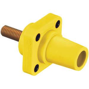 HUBBELL HBLFRSCY Single Pole Connector Receptacle Yellow | AF7BEY 20TT01
