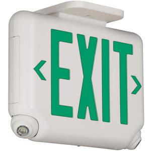 HUBBELL LIGHTING - DUAL-LITE EVCUGWD4 Exit Sign with Emergency Lights LED Green | AH2GAT 26UX11