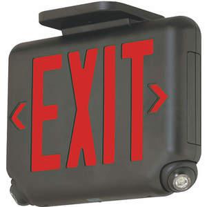 HUBBELL LIGHTING - DUAL-LITE EVCURBD Exit Sign with Emergency Lights 1.65W | AH3QCD 32WU10