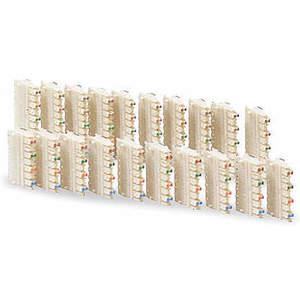HUBBELL PREMISE WIRING 110CB5P10 Clip Wiring Block - Pack Of 10 | AE9UGZ 6MH33