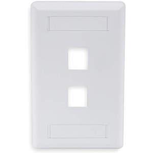 HUBBELL PREMISE WIRING IFP12OW Wall Plate 2 Port | AE4MTL 5LV23