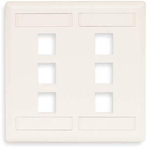 HUBBELL PREMISE WIRING IFP26W Wall Plate 2 Gang | AE9UJF 6MH91