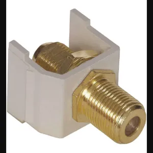 HUBBELL PREMISE WIRING SFFGOW Snap Fit Connector White Gold F Connect | AF7TEU 22LV25