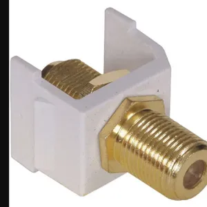 HUBBELL PREMISE WIRING SFFGW Snap Fit Connector White Gold F Connect | AB6VLE 22LV26