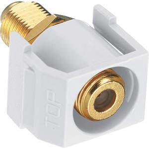 HUBBELL PREMISE WIRING SFGRFW Snap Fit Connector White F Connect | AF7TEW 22LV28