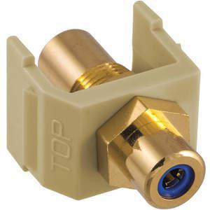HUBBELL PREMISE WIRING SFRCBFFEI Snap Fit Connector Blue/Ivory RCA/RCA | AF7TFC 22LV34