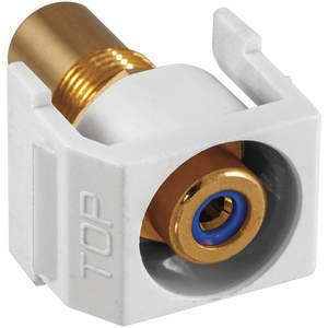 HUBBELL PREMISE WIRING SFRCBRW Snap Fit Connector Blu/White RCA/RCA Recd | AF7TNP 22LX22