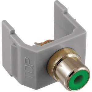 HUBBELL PREMISE WIRING SFRCGNGY Snap Fit Connector Green/gray Rca/solder | AF7TGA 22LV63