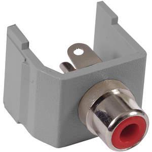 HUBBELL PREMISE WIRING SFRCRGY Snap Fit Connector Red/gray Rca/solder | AF7THG 22LV92