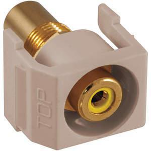 HUBBELL PREMISE WIRING SFRCYRAL Snap Fit Connector Yellow/Almond RCA/RCA Recd | AF7TBM 22LX48