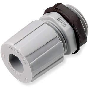 HUBBELL WIRING DEVICE-KELLEMS HJ1003G Liquid Tight Connector 1/4 inch Gray | AE3FHV 5D522