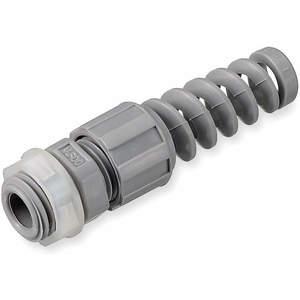 HUBBELL WIRING DEVICE-KELLEMS HJ1040G Liquid Tight Connector 1/2 inch Spiral Gray | AE8FXX 6D059