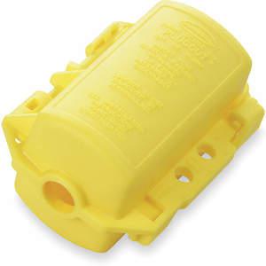 HUBBELL WIRING DEVICE-KELLEMS HLDMP Lockout Device For 15A And 20A Straight Blade Plug, Yellow | AC8QHG 3D384