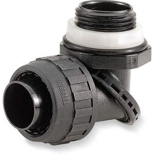 HUBBELL WIRING DEVICE-KELLEMS PS0509NBK Insulated Connector 1/2 Inch Nylon 90 Deg | AE8FYW 6D109