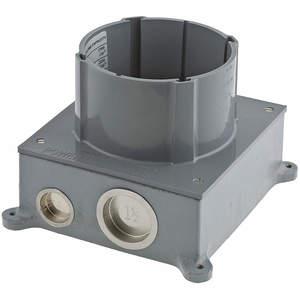 HUBBELL WIRING DEVICE-KELLEMS S1CFB Floor Box Pvc/cast Iron 7.26 x 7.45 In | AE3YAD 5GTL8