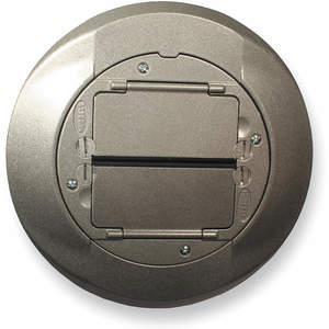 HUBBELL WIRING DEVICE-KELLEMS S1CFCAL Carpet Flange Cover SystemOne Aluminium | AB9MMU 2DZL4