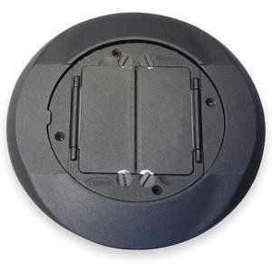 HUBBELL WIRING DEVICE-KELLEMS S1CFCBL Carpet Flange Cover SystemOne Black | AB9MMV 2DZL5