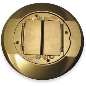 HUBBELL WIRING DEVICE-KELLEMS S1CFCBRS Carpet Flange Cover SystemOne Brass | AB9MMW 2DZL6