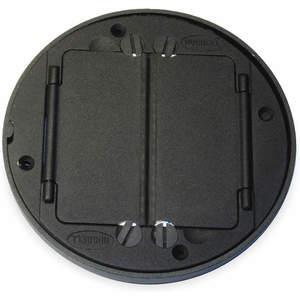 HUBBELL WIRING DEVICE-KELLEMS S1TFCBL Tile Flange Cover SystemOne Black | AB9MNM 2DZP3