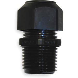 HUBBELL WIRING DEVICE-KELLEMS SEC38BA Cord Connector Low Profile Black 3/8 In | AB9KNQ 2DPE2