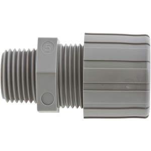 HUBBELL WIRING DEVICE-KELLEMS SHC1039CR Liquid Tight Connector 1 inch Straight Gray | AE3XZE 5GTF5