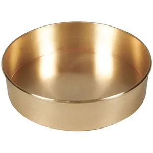 HUMBOLDT 5ZPY8 Sieve Bottom Pan, 200mm x 50mm Brass | AE7NMU