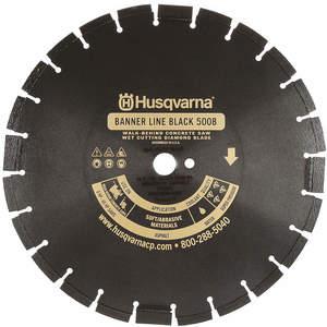 HUSQVARNA Black500B-R-18 Diamond Saw Blade Wet Segmented Rim 18 Inch Diameter | AC2MXN 2LDW9