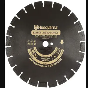 HUSQVARNA Black500B-R-20 Diamond Saw Blade Wet Segmented Rim 20 Inch Diameter | AC2MXT 2LDX4