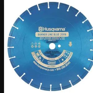 HUSQVARNA Blue200B-20 Diamond Saw Blade Wet Segmented Rim 20 Inch Diameter | AC2MXR 2LDX3