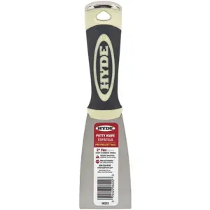 HYDE 06222 Putty Knife Flexible 2 Inch Width Black/cream | AB8AFU 24Z414