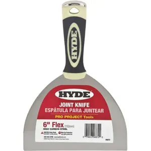 HYDE 06872 Joint Knife Flexible, 6 Inch Width, Black/cream | AB8AFY 24Z418 / 6872