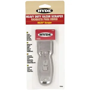 HYDE 13050 Razor Scraper Utility 1-1/2 Inch Width Steel | AE4LRY 5LM21