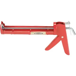 HYDE 46400 Caulk Gun Smooth Rod Red 10 oz. | AH8DAZ 38HR78