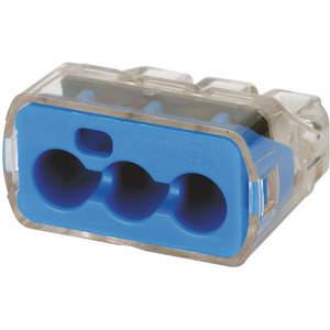 IDEAL 30-1039 Push-In-Stecker 3-Port blau – 50 Stück | AE6YJR 5VYJ6