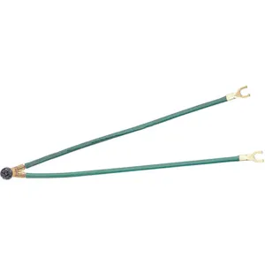 IDEAL 30-3288 Grounding Tail 2-wire 2 Forks Green - Pack Of 25 | AA2HDY 10K065