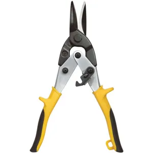 IDEAL 35-001 Aviation Snip Straight 9-3/4 Inch Yellow With Gray | AA2FCZ 10F608