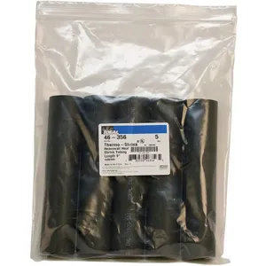 IDEAL 46-356 Shrink Tubing 1.5 Inch Id Black 9 Inch Pk 5 | AF9CVA 29UJ94