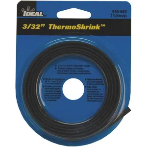 IDEAL 46-602 Shrink Tubing 0.122 Inch Id Black 4 Feet Pk 5 | AF9CUB 29UJ72