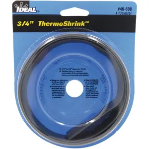 IDEAL 46-609 Shrink Tubing 0.807 Inch Id Black 4 Feet Pk 5 | AF9CUJ 29UJ79