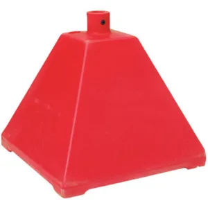 IDEAL SHIELD BPB-RD-98-RD W/O WHEELS Sign Base Hdpe Red | AD8BJQ 4HTH8