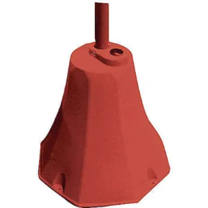 IDEAL SHIELD OCT-YL-98-RED BS/R STICK Sign Base Polyethylene Red | AF4YXW 9RDX5