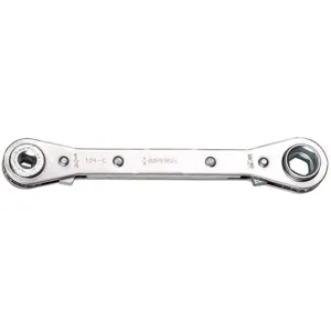 IMPERIAL 124-C Service Wrench Nickel Sae 6.8 In L | AG3NAD 33NR68