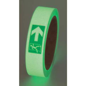 INCOM MANUFACTURING GT130EXR Glow-in-the-Dark Marking Tape Exit Right | AH7JQX 36UV75