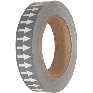 INCOM MANUFACTURING PMA1511 Arrow Tape Grey/White 1 Inch Width 108 Feet Length | AG9ERQ 19UC33