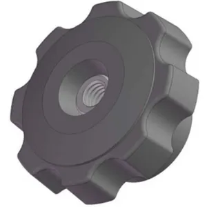 INNOVATIVE COMPONENTS 3GDZ5 Soft Fluted Knob 2 1/2 Inch Thru 5/16-18 | AC9FUL